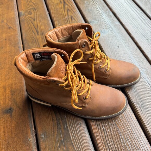 Kodiak Camel Color Waterproof Leather Lace Up Boots in Women's 9 - Picture 2 of 11